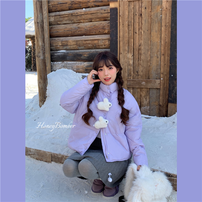 少女感小兔子棉服外套