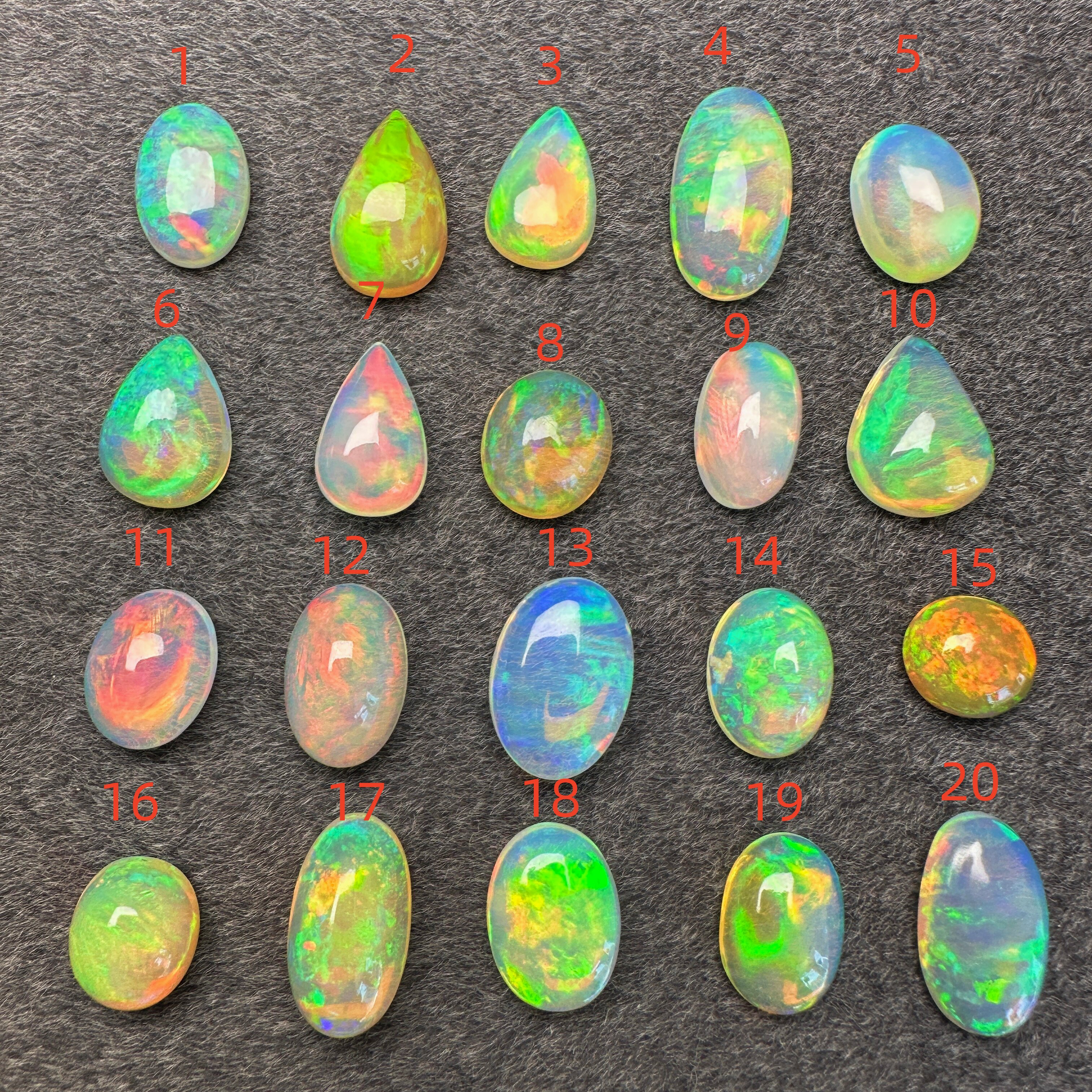 天然精选埃塞俄比亚欧泊满火彩裸石80元/克拉戒面吊坠宝石f2椭圆