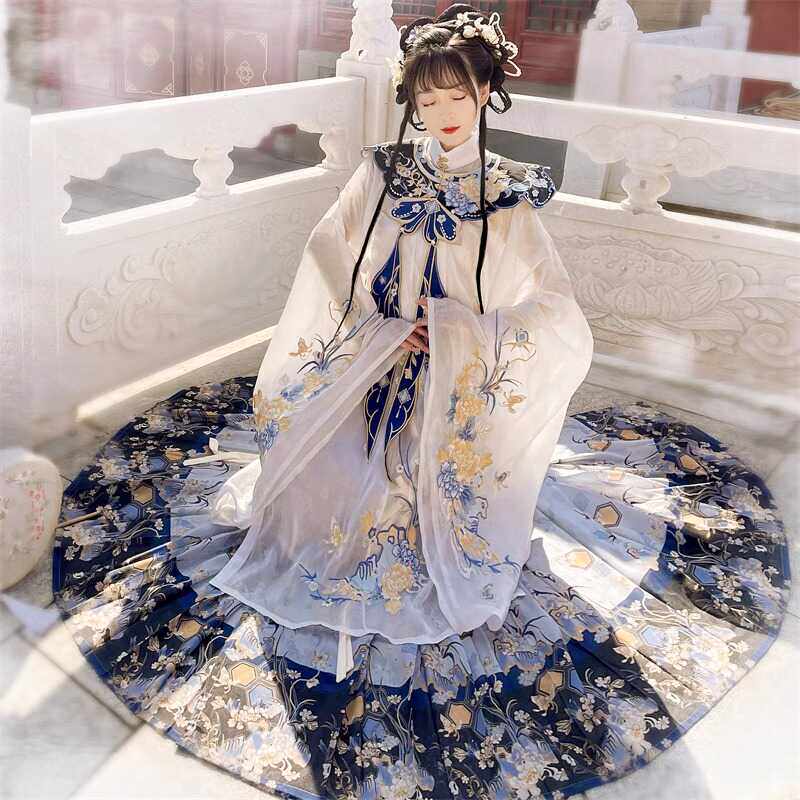 超仙汉服宫廷风重工刺绣