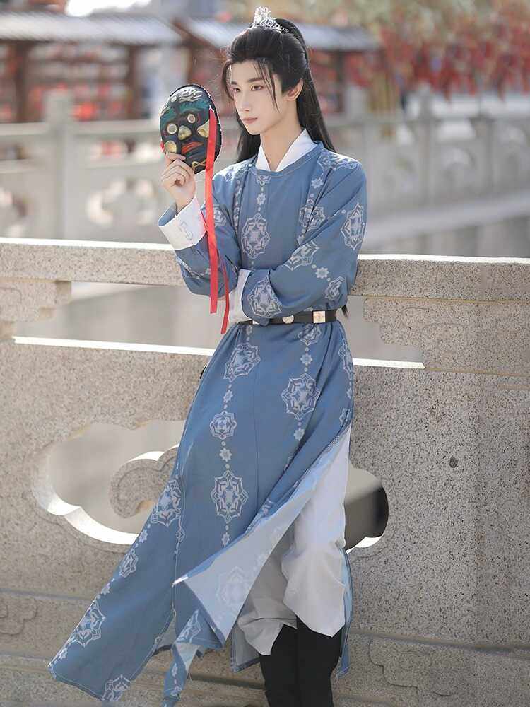 侠客正版圆领袍租赁伴郎服装唐制