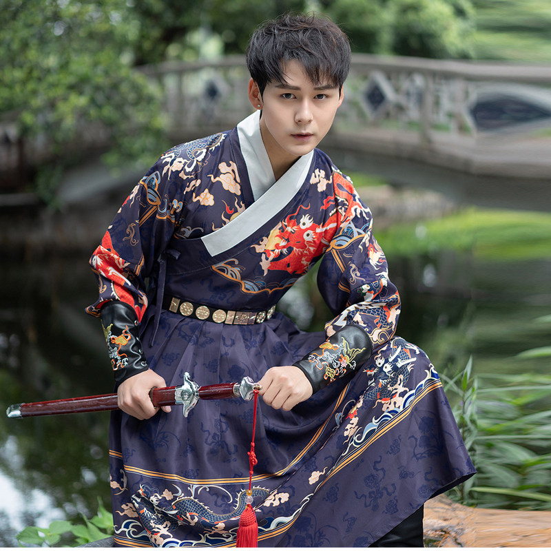 明制中式婚礼锦衣卫飞鱼服男装绣春刀太监侍卫服古装伴郎服出租赁