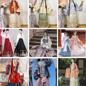 明制汉服出租中式婚礼伴娘古装传统中国风婚庆仪式汉服节演出走秀