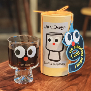 HiOneOne｜ins风高颜值小众设计可爱暴击的大眼高脚杯咖啡杯