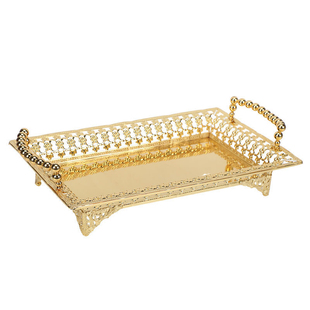 北欧茶几水果盘创意时尚 简约糖果盘家用结婚礼物现代客厅金属摆件