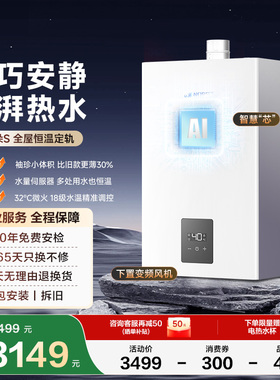 能率小云朵S燃气热水器家用恒温恒流增压抑菌水伺服13/16升EP2A