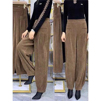 捡漏哈伦裤子女秋冬季纯色