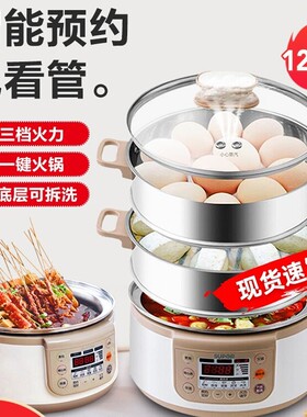 苏泊尔电蒸锅电火锅家用多功能分体式可拆洗ZN28YC808/28yk807