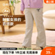 子针织长裤 小女孩喇叭裤 春秋新款 儿童休闲裤 运动裤 棉花堂女童裤