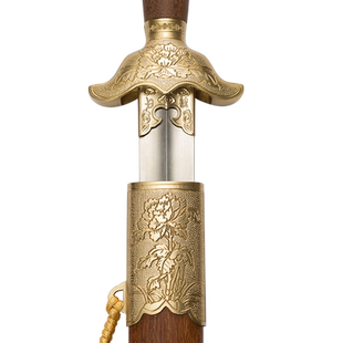 龙泉杨氏宝剑太极剑 不锈钢剑牡丹半软剑男女晨练剑武术剑未开刃