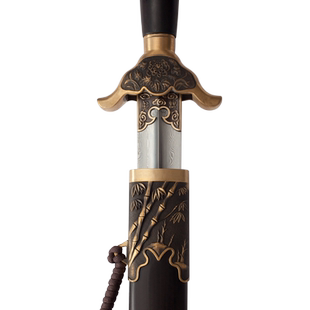 龙泉杨氏太极剑不锈钢梅兰竹菊软剑男女士花纹钢武术晨练剑未开刃