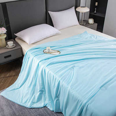 新科技冰淇淋被夏凉被抗菌冰丝冷感被夏被凉被薄款被子水洗空调被