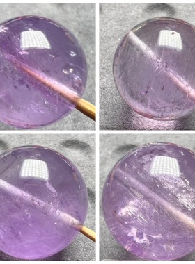 一物一图纯天然薰衣草紫水晶散珠单珠浅紫色淡紫大颗粒16/18/20M