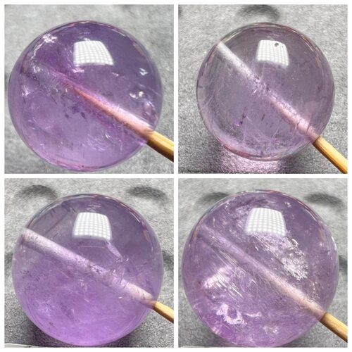 一物一图纯天然薰衣草紫水晶散珠单珠浅紫色淡紫大颗粒16/18/20M