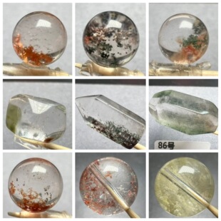 16手链多宝莫奈花园 花幽灵散珠10 一物一图天然绿幽灵单珠四季