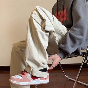 嘻哈大口袋拖地休闲裤hiphop工装裤美式高街ins男女潮 A06P58控78图片