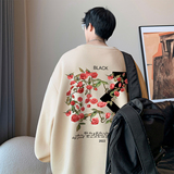 重磅华棉2023春装美式印花字母潮流圆领卫衣外套W185-P40，男装卫衣，电商A486