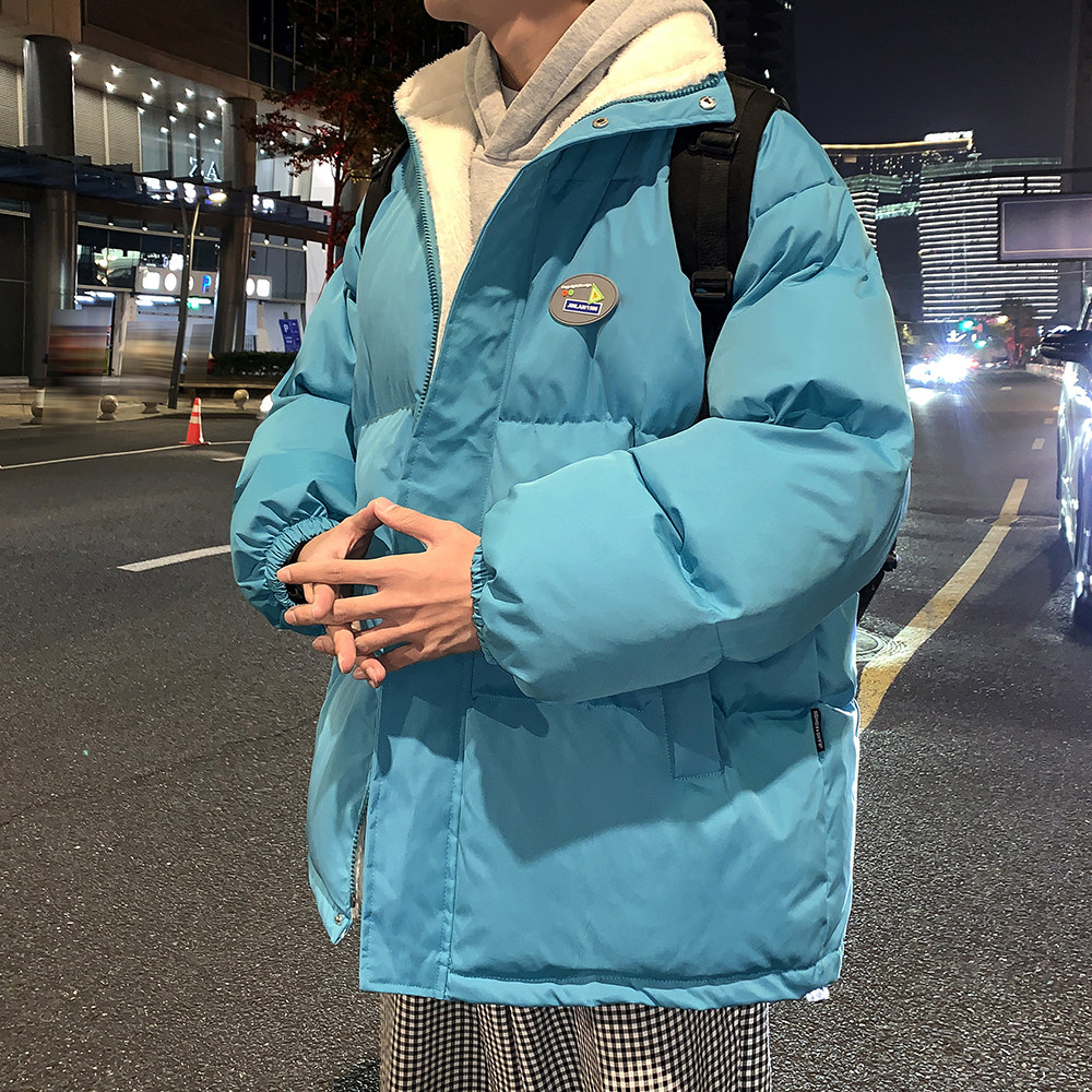 2021港风冬装ins潮宽松休闲加绒加厚立领棉衣外套W151-P118,男装棉衣,电商A486