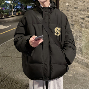 2023冬装新款韩版港风宽松棉衣外套加厚保暖连帽棉服 Y6006-P85图片