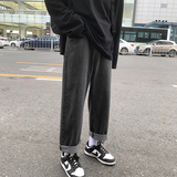 2023春季新款美式潮牌高街宽松直筒纯色休闲牛仔裤K150-P40，男装牛仔裤，电商A486