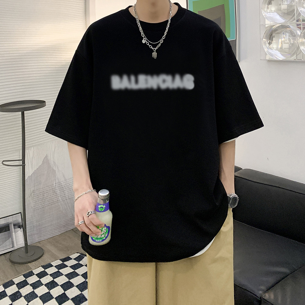 数据超好抖音重磅210克棉潮牌印花宽松短袖t恤T518-P25,男装T恤,电商A486