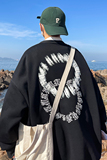 2023春装重磅华棉美式发泡印花嘻哈潮流圆领卫衣外套W375-P48，男装卫衣，电商A486