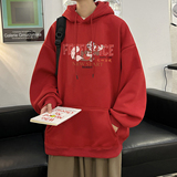 重磅华棉2023春装美式潮牌卡通宽松连帽卫衣外套W708-P50，男装卫衣，电商A486