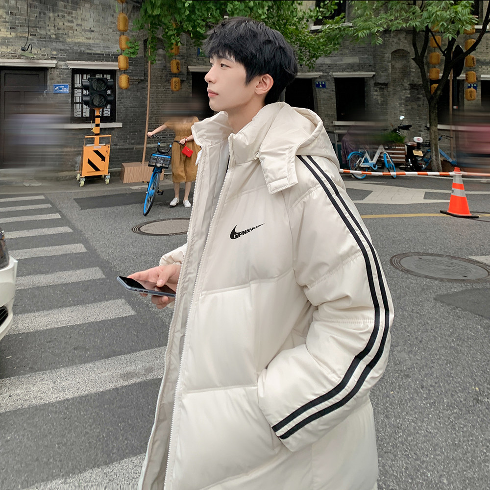 2023冬装新款韩版港风中长款羽绒棉衣外套加厚连帽棉服Y2207-P120,男装棉衣,电商A486