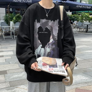 2023春装新款美式印花潮流圆领卫衣外套 W168-P35图片