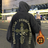 500g重磅高街做旧水洗复古潮牌连帽卫衣外套W702常规P65加绒P75，男装卫衣，电商A486