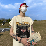 直播品质重磅纯棉220克美式印花宽松背心男女无袖t恤潮BX208P25，男装背心/马甲，电商A486