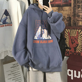 2023秋装新款美式潮牌高街宽松连帽印花字母卫衣外套W131-P35，男装卫衣，电商A486