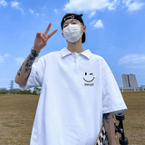 美式青春流行polo领短袖t恤男夏季印花宽松潮流翻领半袖PL05-P40，男装T恤，电商A486
