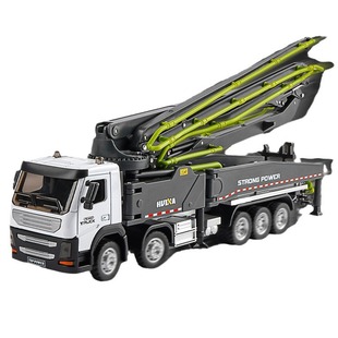 汇纳合金混凝土泵车模型儿童男孩玩具工程车水泥运送车浇灌车汽车