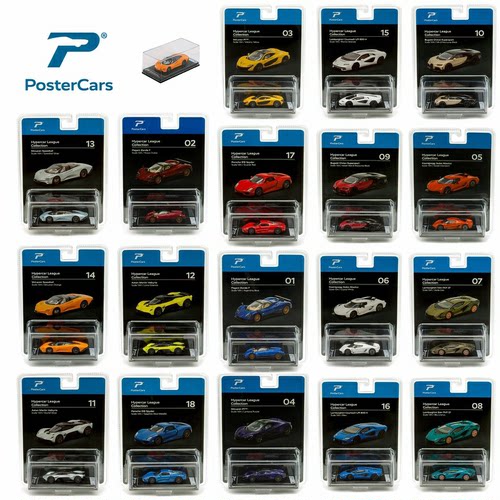新品Postercars1:64合金迷你小汽车模型超跑儿童男孩玩具收藏摆件
