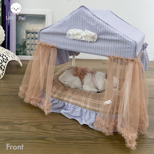 居家温馨条纹蕾丝韩国直邮