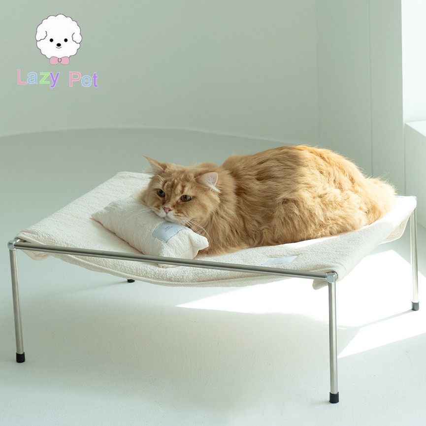 「Lazy Pet」韩国代购Mou Studio宠物猫咪不锈钢泡泡纱四季吊床