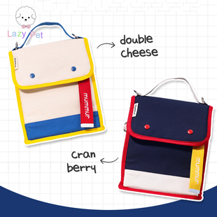 「Lazy Pet」韩国代购宠物猫狗定制姓名标签魔术贴单肩手提保温袋