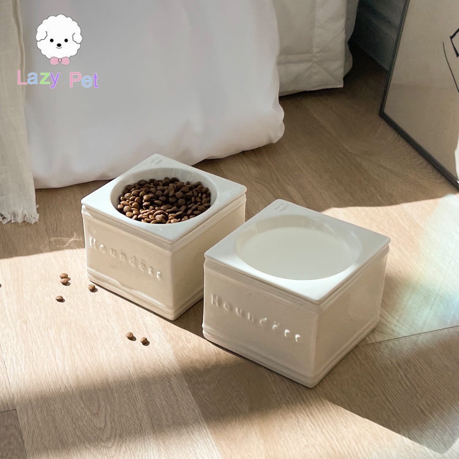 欧式宠物白色可微波炉陶瓷碗餐具