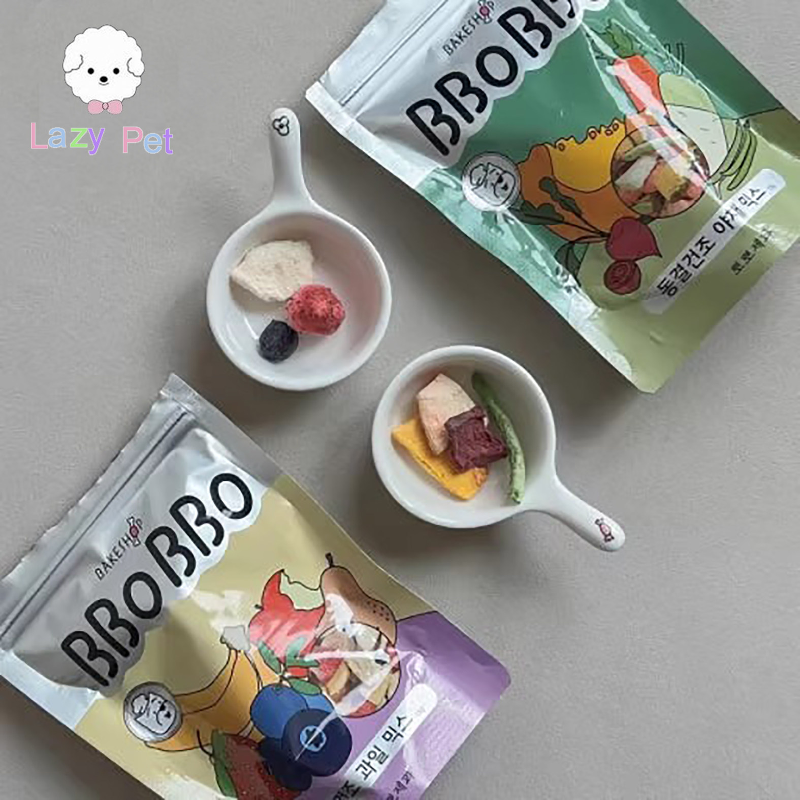 部分现货~韩国进口BBOBBO宠物猫狗素零食草莓胡萝卜水果蔬菜冻干