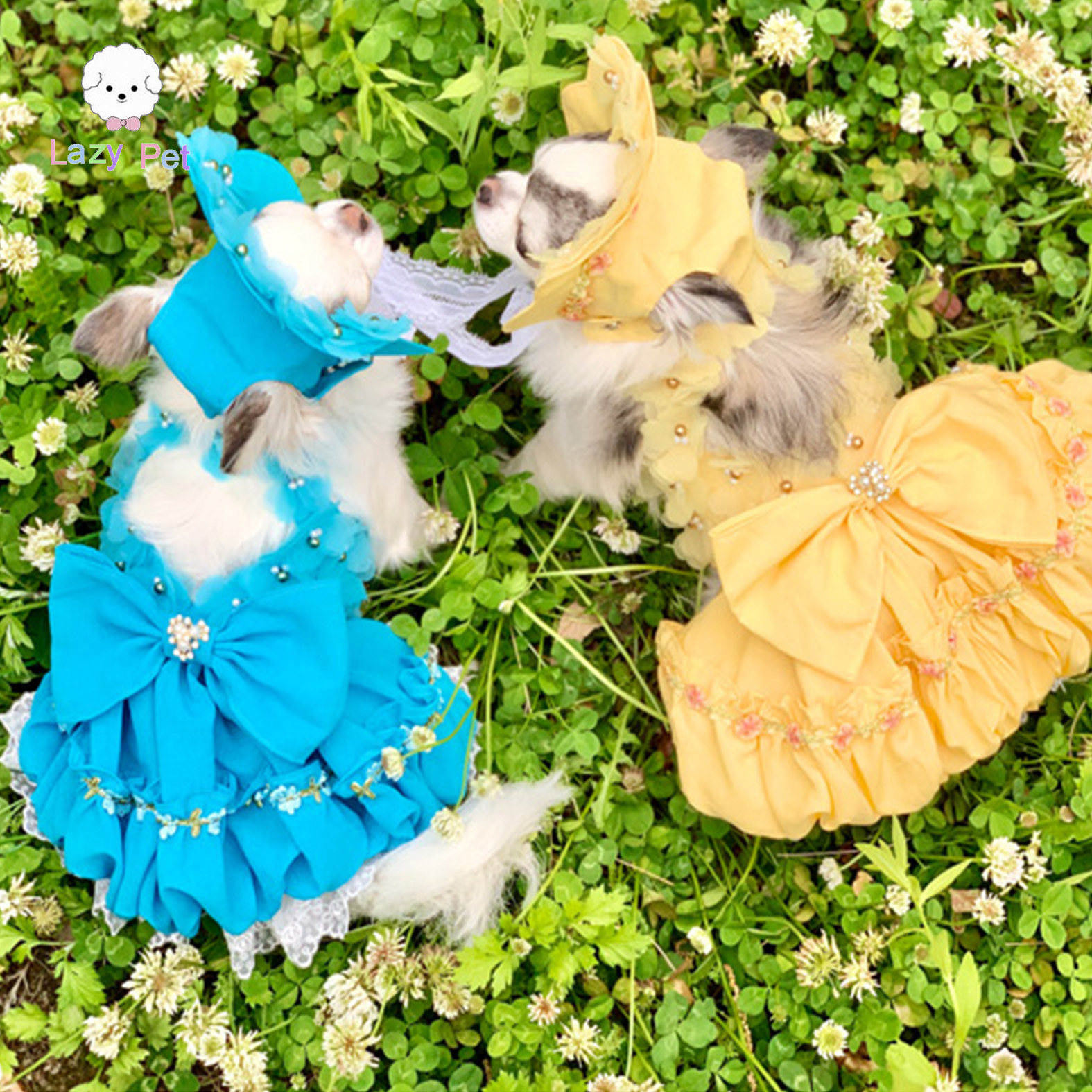 pet韩国礼服手工吊带猫狗
