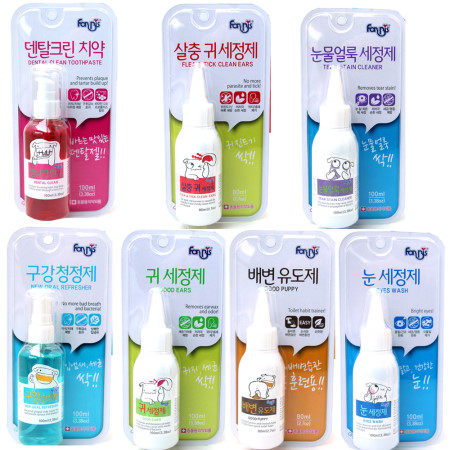 部分现货~韩国FORCANS宠物牙齿口腔耳朵眼睛健康护理清洁剂