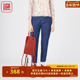 牛仔裤 女2024年新款 春夏款 渔牌女装 毛边纯棉全棉水洗长裤 FGGB6001