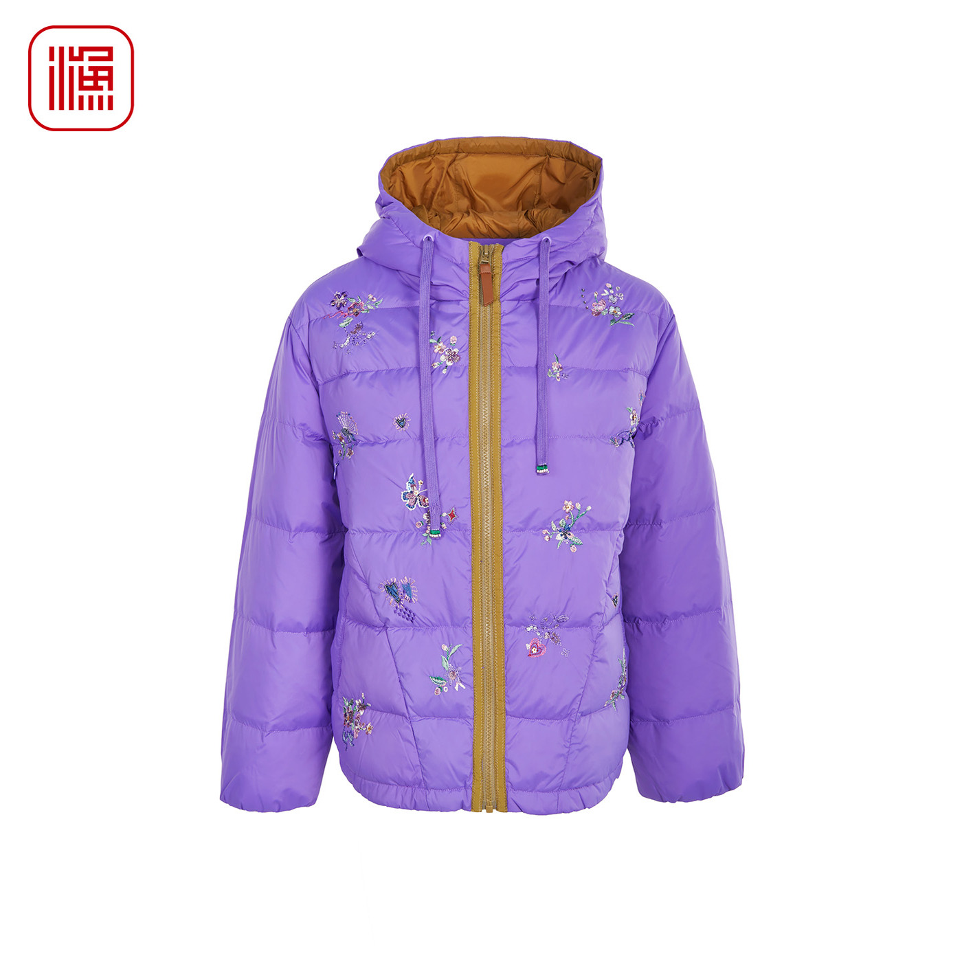 渔2025冬季新款连帽羽绒服