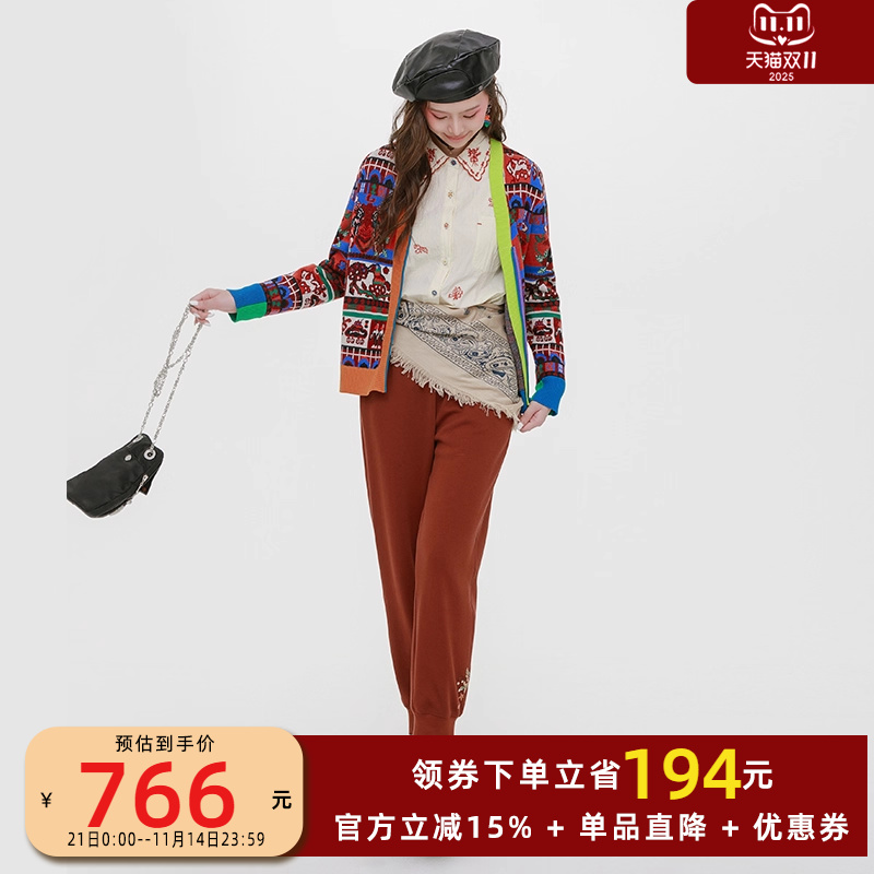 渔牌女装裤子女2025早秋新款