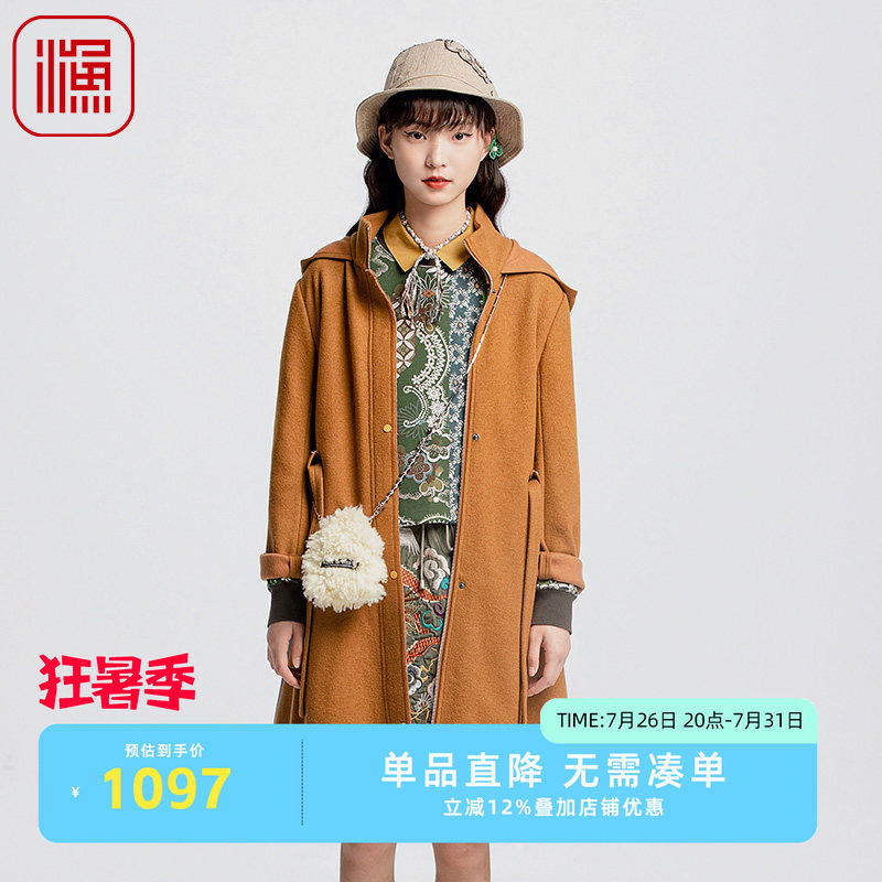 中长款保暖加厚秋冬毛呢外套韩版