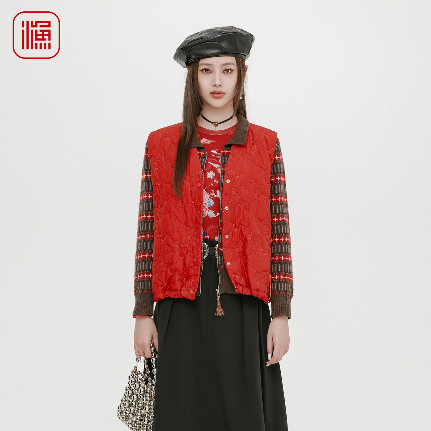 渔牌女装棉服背心马甲