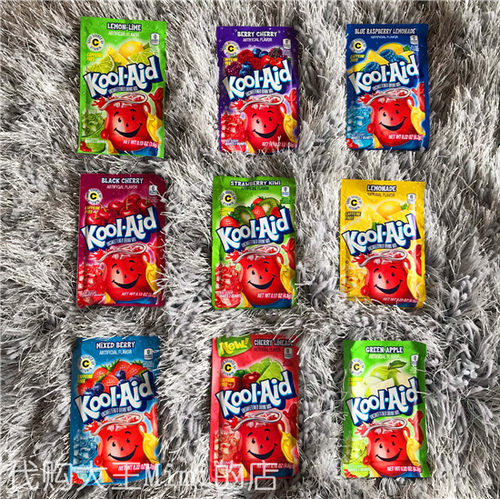 现货5袋美国嘻哈酷爱无糖果汁