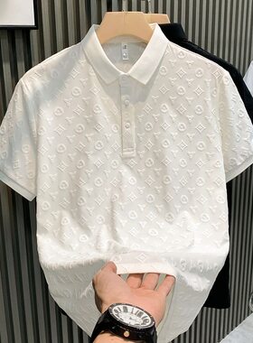 夏季POLO衫短袖T恤男时尚轻奢