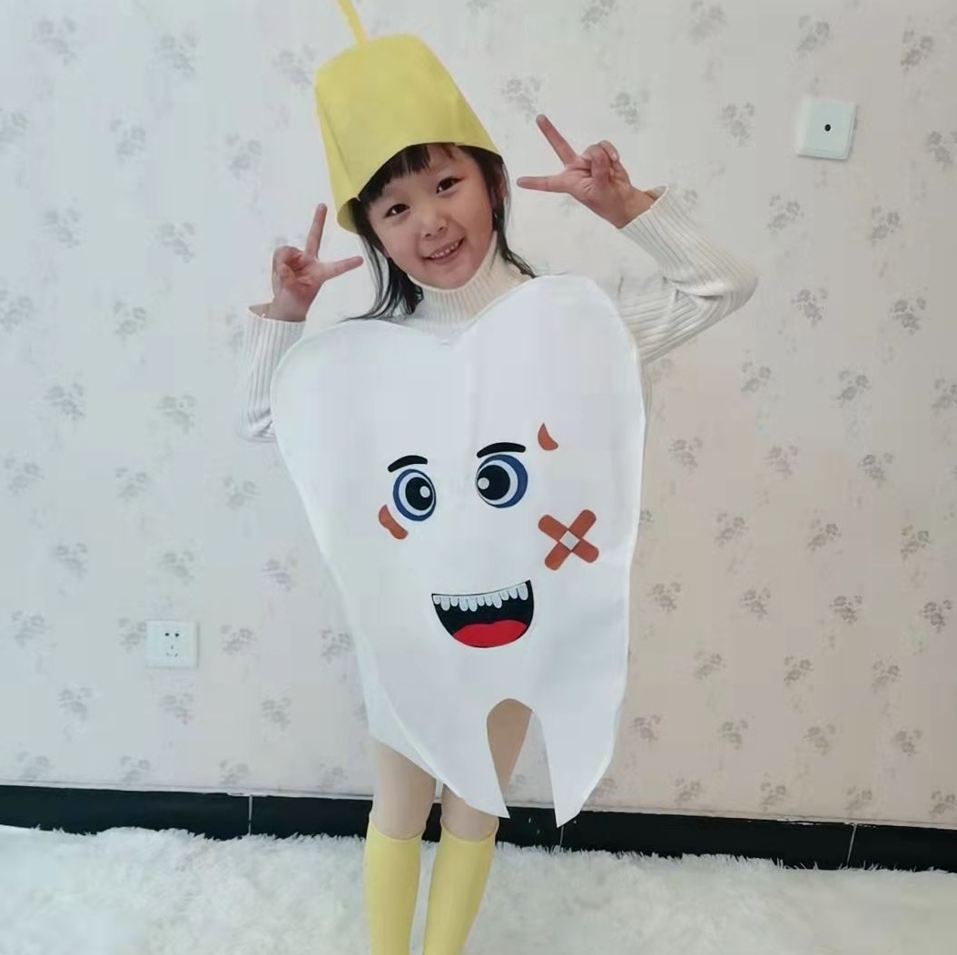 儿童牙细菌大作战表演服牙齿服装病菌病毒牙虫牙细菌大战舞蹈服