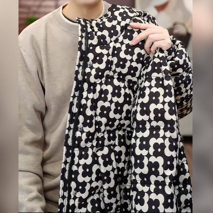 妈妈冬季加厚短款显瘦羽绒服